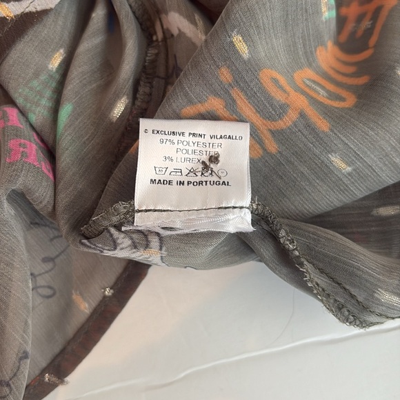 Vilagallo Edina sheer hidden button puff long sleeve Ski You Later blouse skiing - Picture 12 of 16